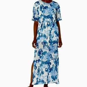 Joie Blue and Cream floral 100% Linen Dress